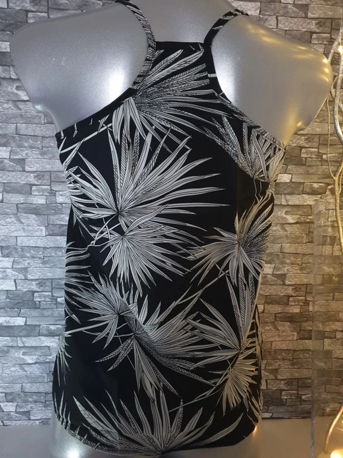 Débardeur sexy noir et blanc Taille S - photo numéro 2