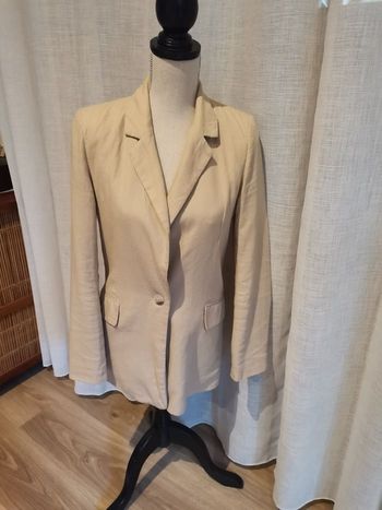 Veste T34 blazer femme beige