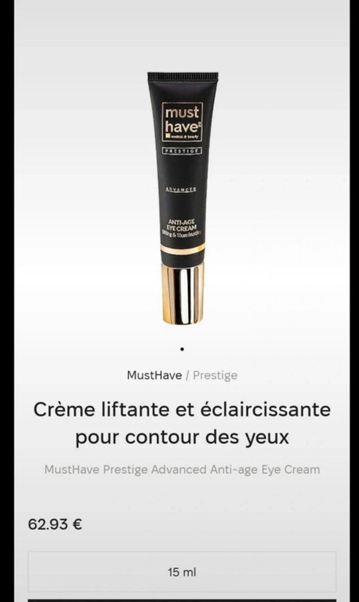 Crème liftante et éclaircissante pour contour des yeux - photo numéro 5