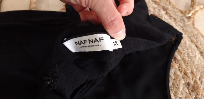 Robe noire manches courtes Naf Naf - photo numéro 4