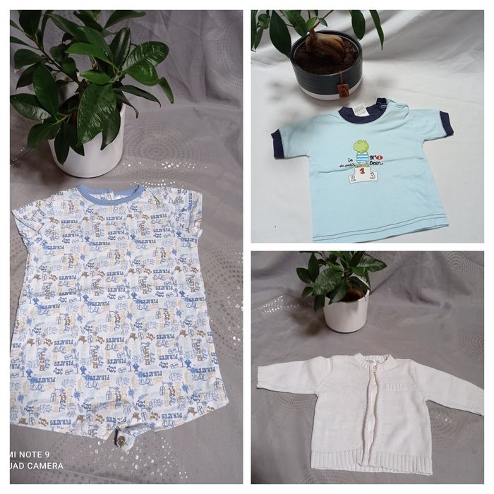 1 grenouillère + 1 gilet + 1 tee shirt - photo numéro 4