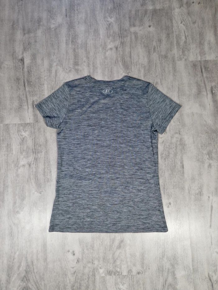 T-shirt Under Armour Heat Gear Gris Taille S Femme - photo numéro 5
