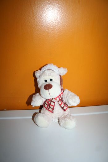 🌸Peluche douce chien  blanc 23 cm Neuve 🌸