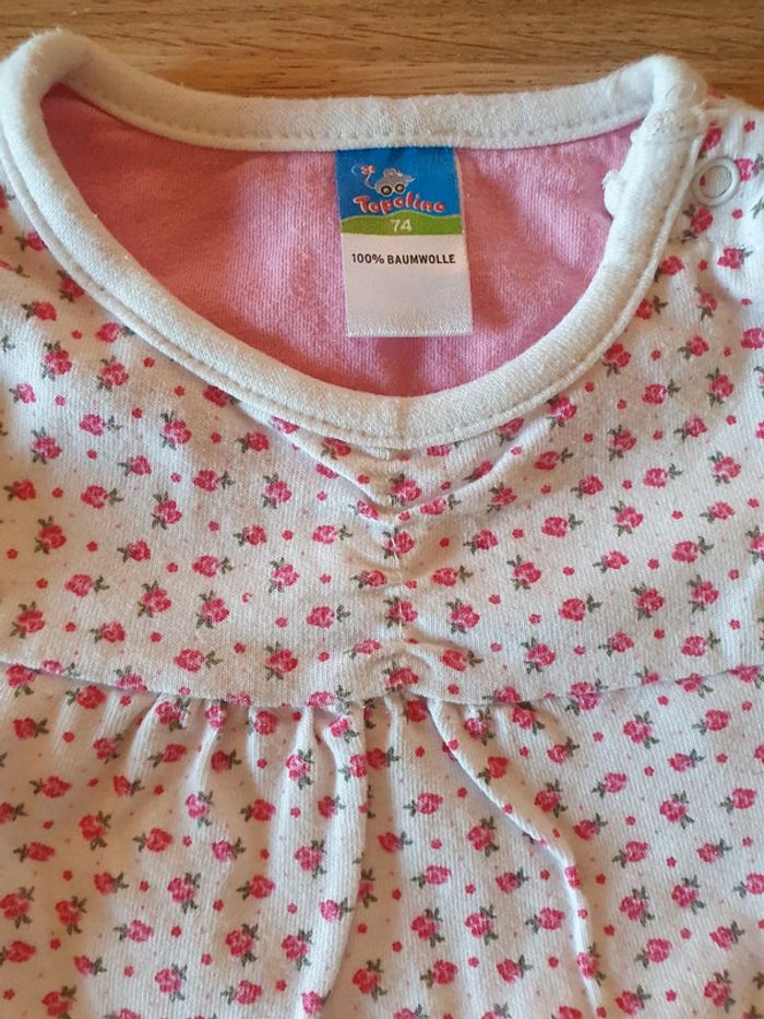 🌸 Pyjama deux pièces fleuri 🌸 bébé fille 12 mois 🌸 - photo numéro 5