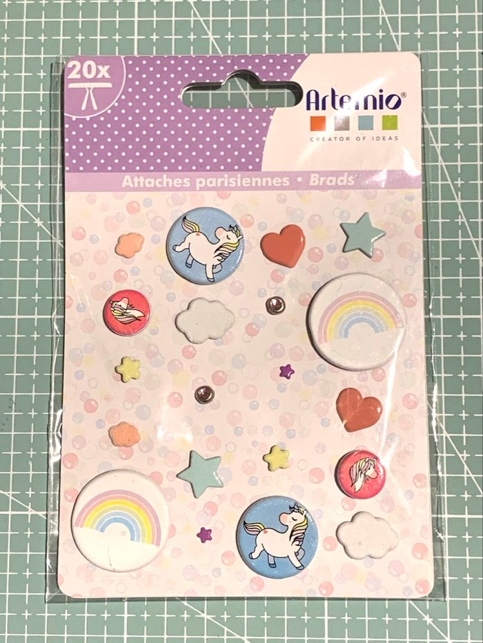 Attaches parisiennes Artemio thème licornes