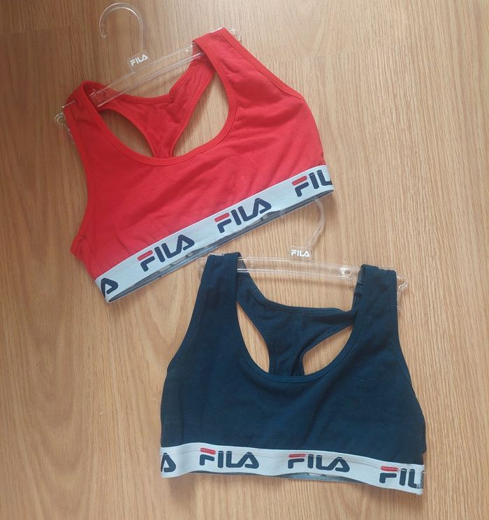 Lot 2 brassières de sport fille ado Fila T.S TBE 👟
