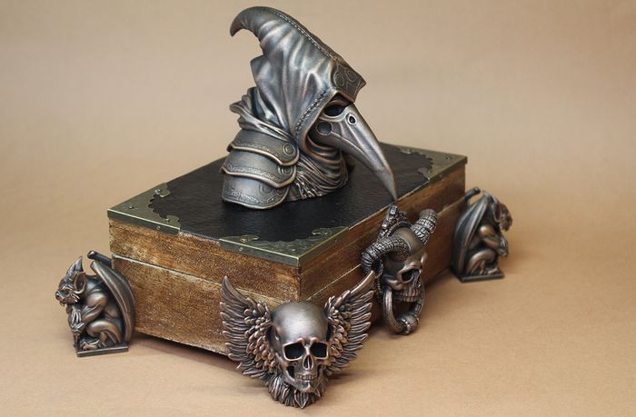 Boite Coffret à bijoux Le Gardien de la Peste –Style Gothique & Steampunk - photo numéro 4