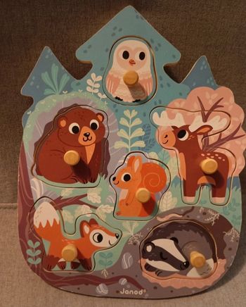 Puzzle en bois encastrable de janod