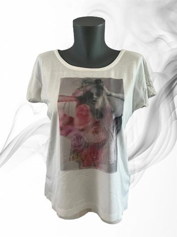 T-shirt blanc - Tom Tailor Denim - Taille S