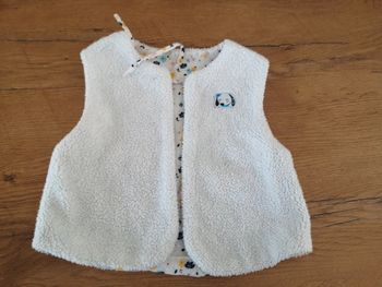Gilet sans manches réversible 12 mois