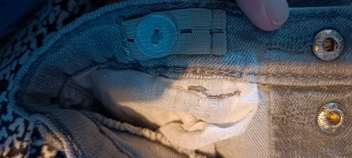 Slim taille haute gris clair fille - photo numéro 6