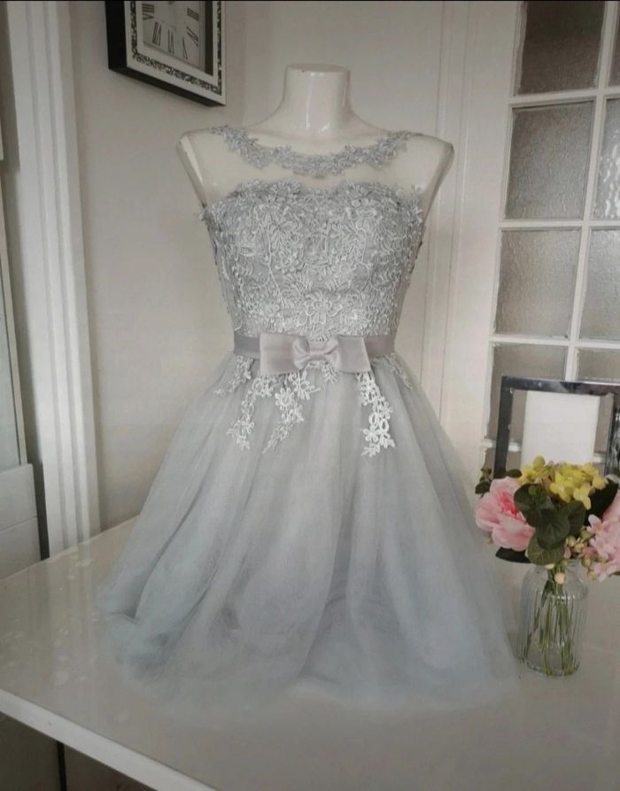 🩶🩷Magnifique Robe De Soirée Courte 🩷🩶 - photo numéro 5
