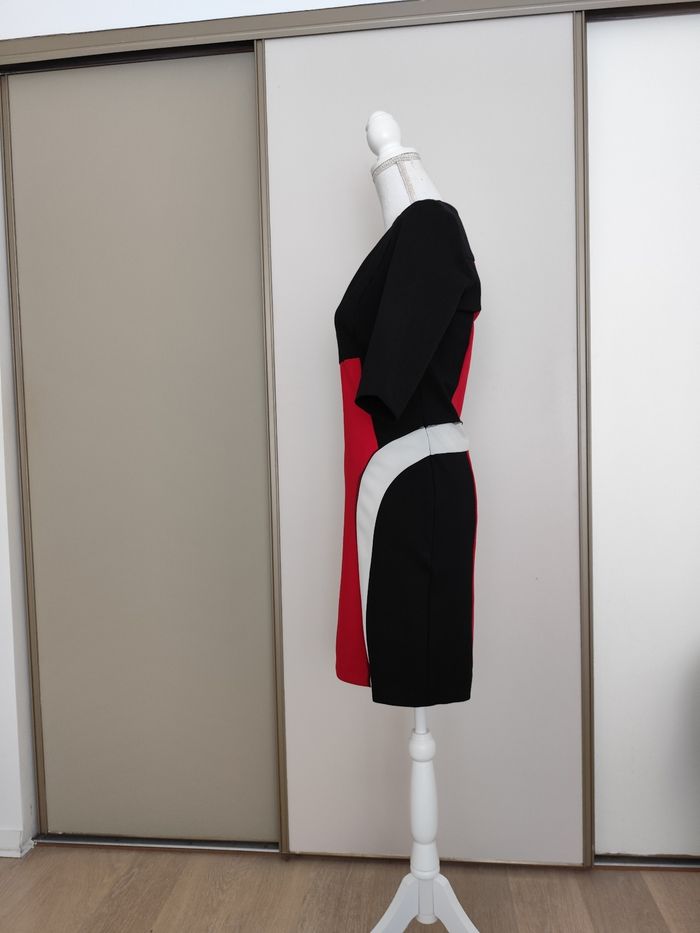 Robe Morgan taille 38 noir rouge blanc automne hiver - photo numéro 3