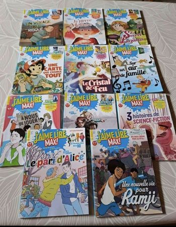 11 Livres Collection J'aime lire MAX