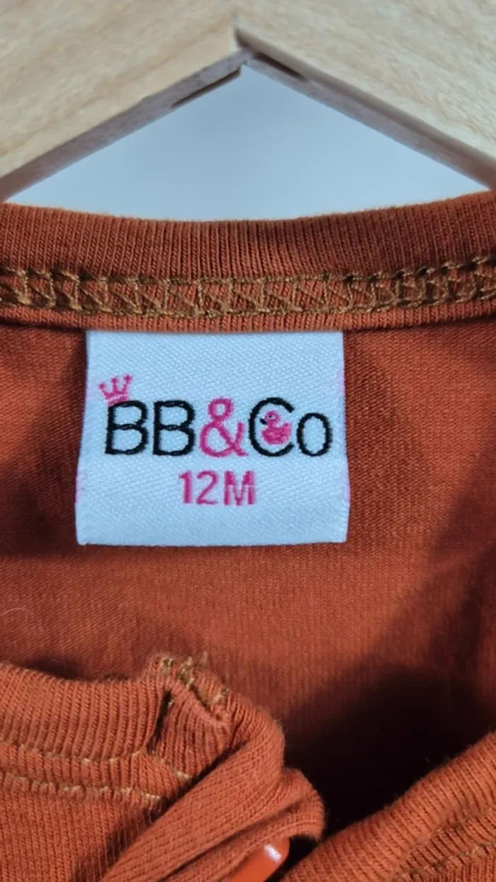 Grenouillère BB&Co – Rouille – Taille 12M - A3 - photo numéro 2