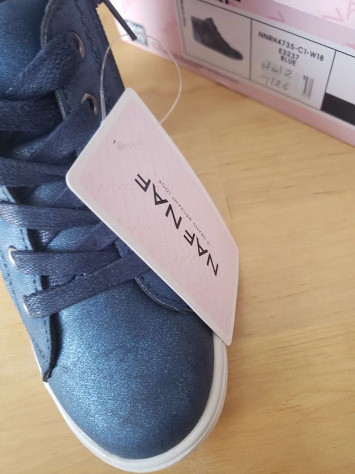 Basket montante a paillettes naf naf taille 26 - photo numéro 5