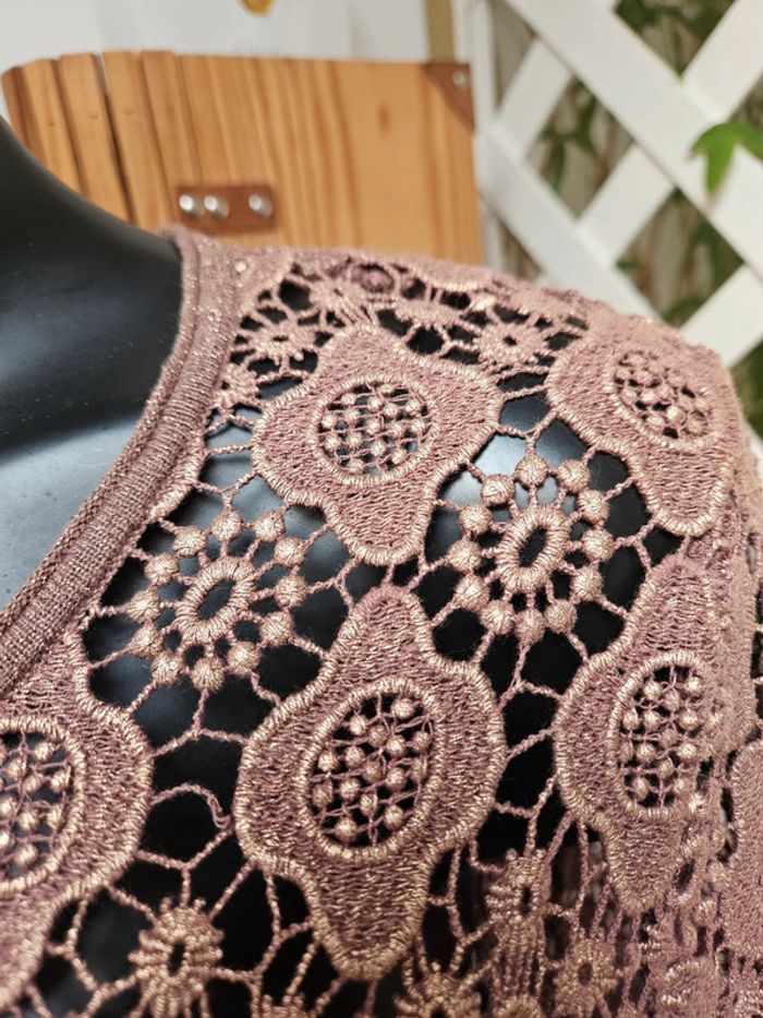 Caroline biss robe marron taille 42 - photo numéro 2