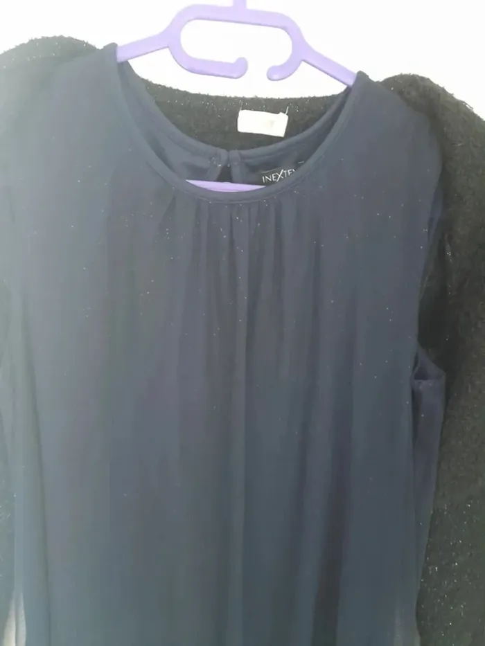 Ensemble robe sans manche et boléro manche effet paillette 14ans - photo numéro 16
