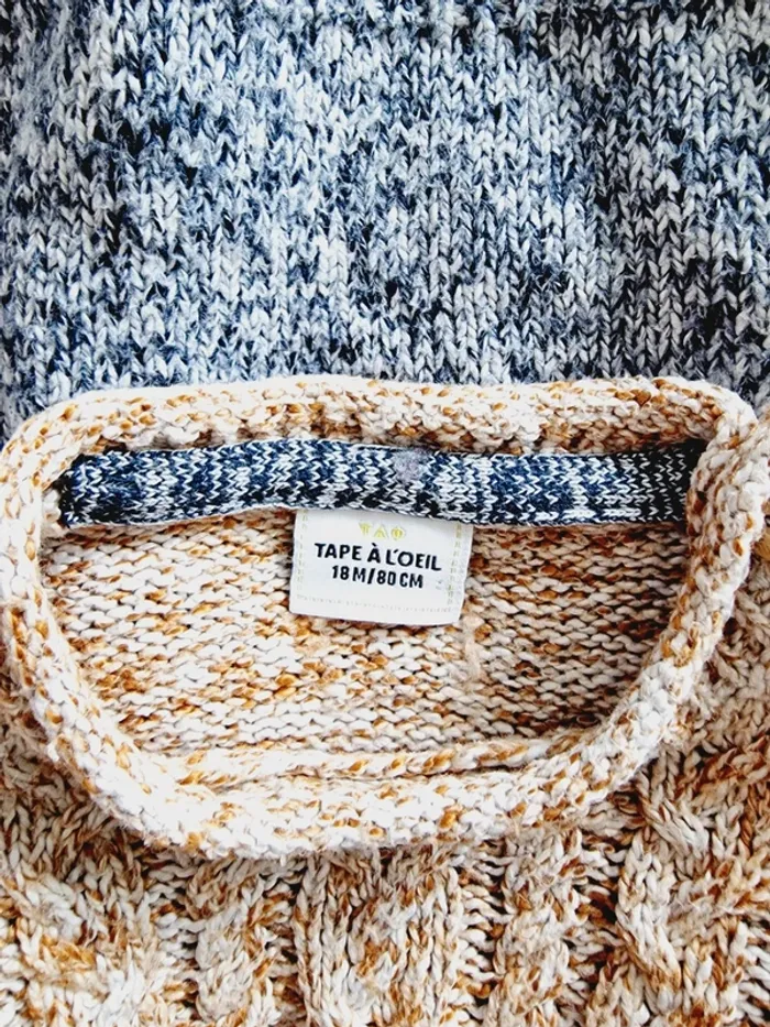 Tape À L'Œil - Pull en tricot, longues manches (18 mois) - photo numéro 4