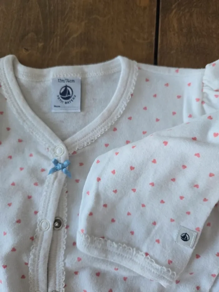 Grenouillère Petit Bateau fille 12 mois - photo numéro 2