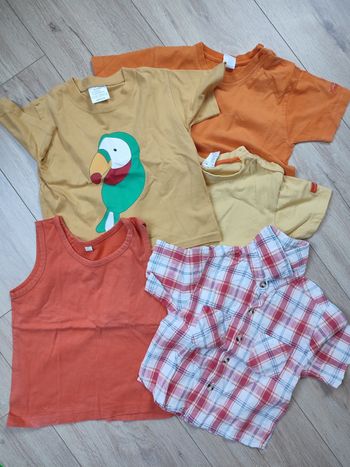 Lot t shirts 2 ans