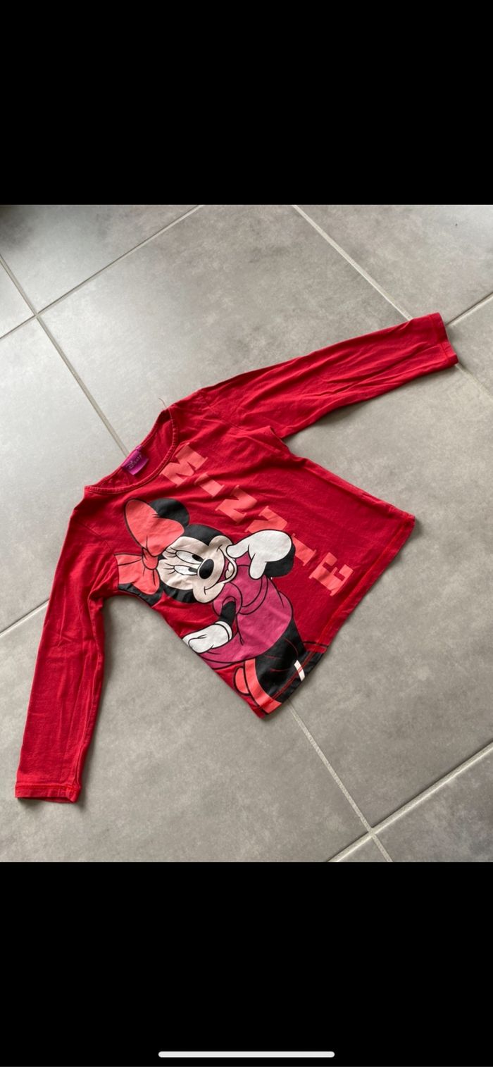 Tee shirt manches longues Minnie Disney 6 ans