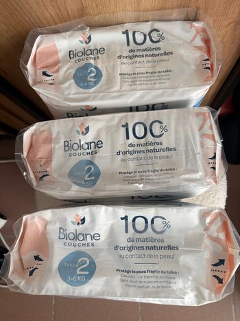 Couche Biolane taille 2 (3 paquets) 
