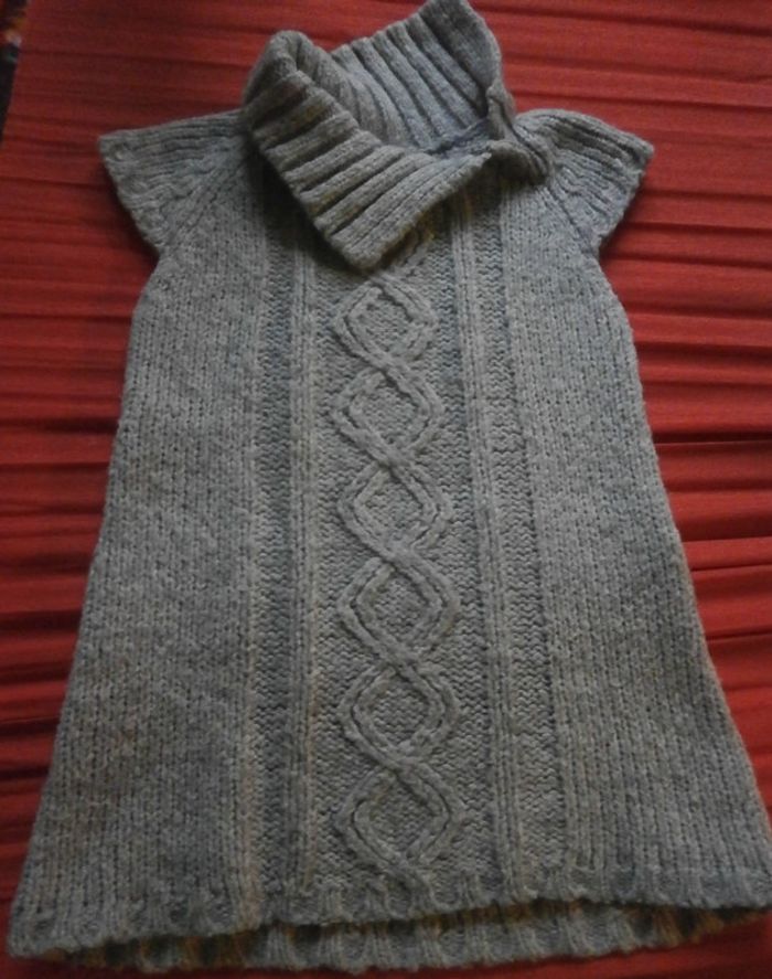 Robe Hema laine et acrylique grise - photo numéro 8