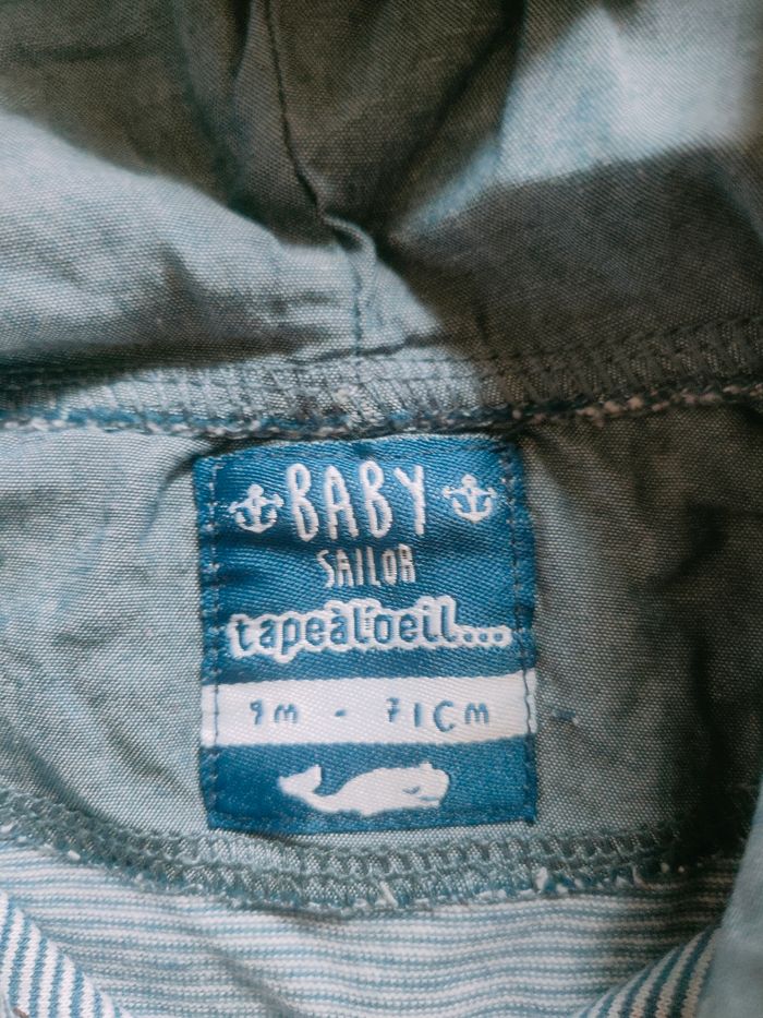 Très beau haut marin Tape à l'oeil 9 mois - photo numéro 3