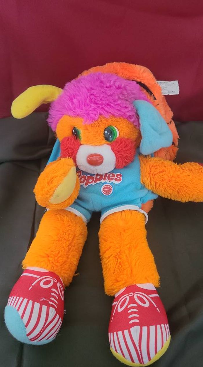 Peluche Popples Dunker Basketball 1986 Mattel - photo numéro 3