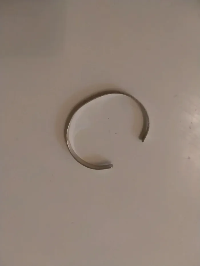 Bracelet martelé lbvyr Argenté - photo numéro 2