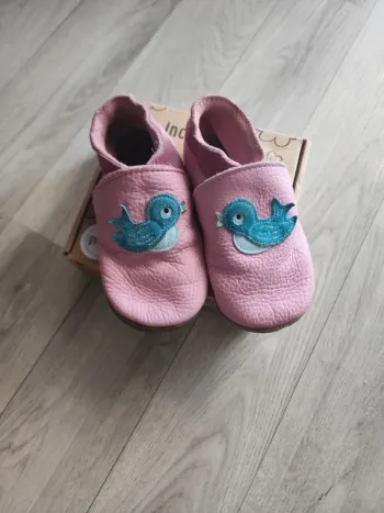 Chaussons cuir bluebird inchblue T25/27