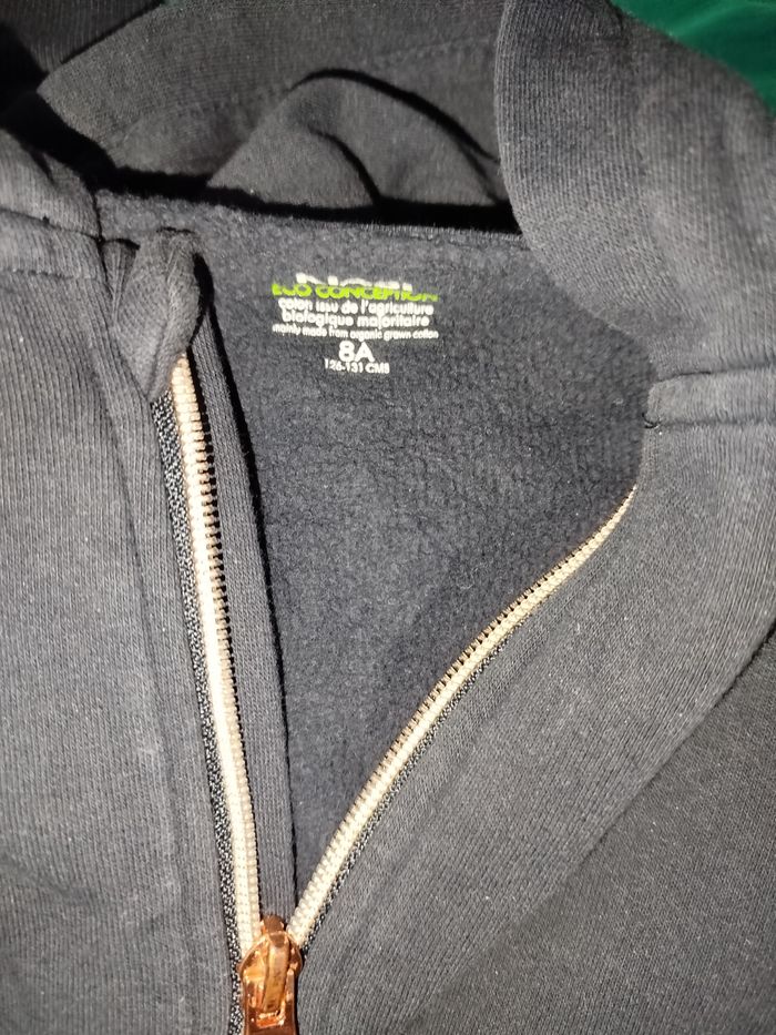 Lot 2 vestes à capuche fille 8 ans