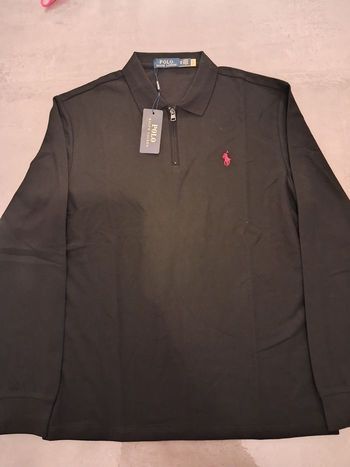 Pull polo raph lauren noir neuf avec étiquette 