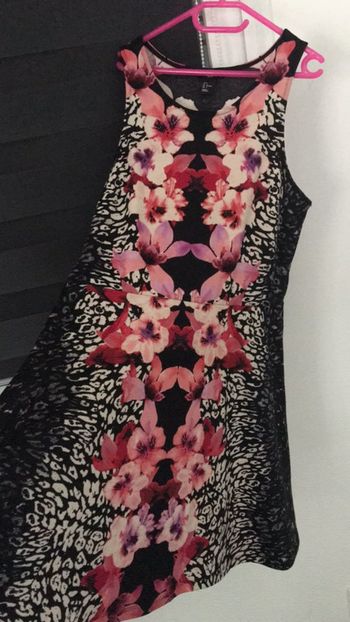 Robe femme fleurs roses L