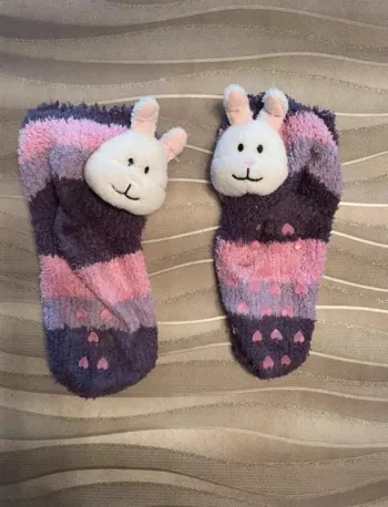 Chaussons chaussettes lapins