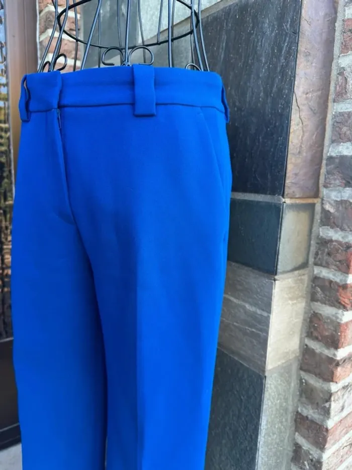 Pantalon costume bleu Zara Taille XS / 34 - photo numéro 6