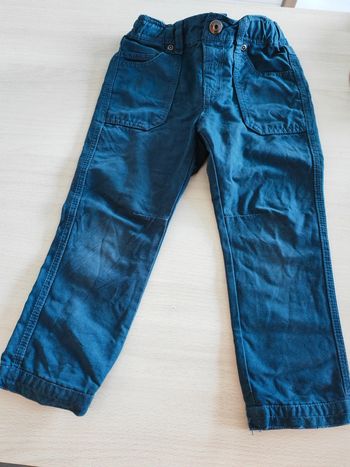 Pantalon bleu jean 3 ans Vertbaudet