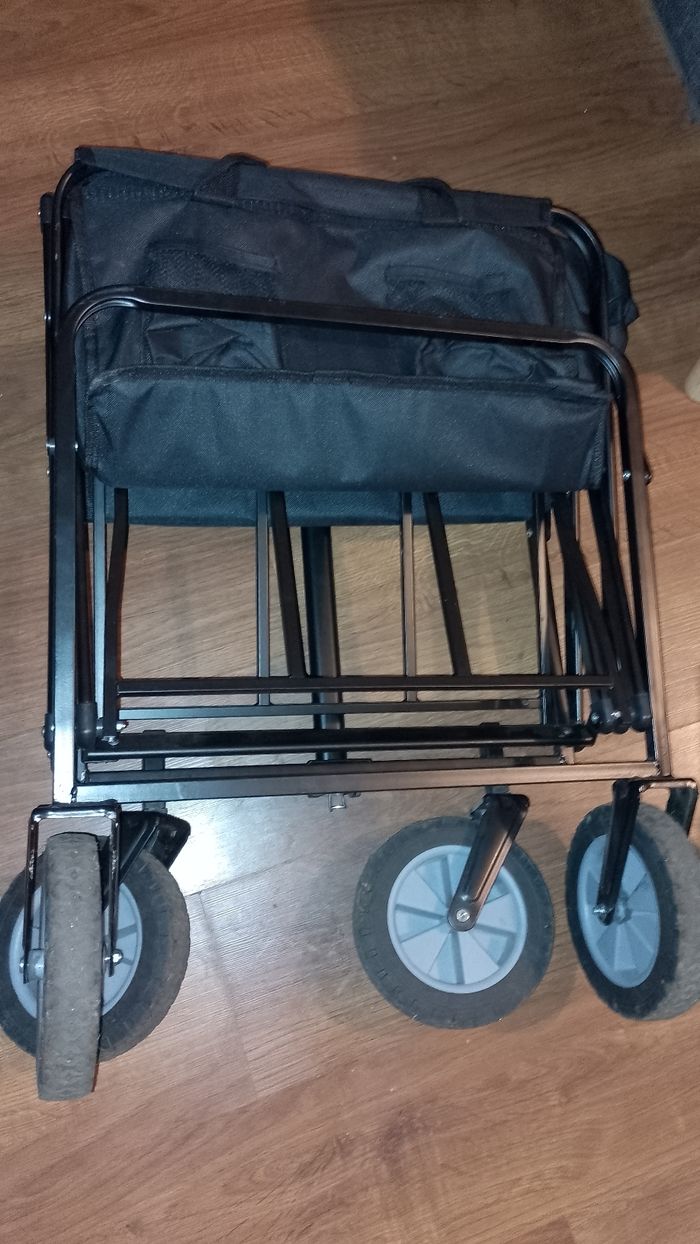 Chariot pliable de courses, poussette, grand format - photo numéro 10