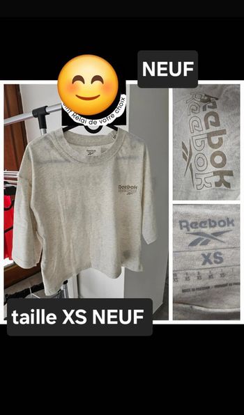 TEE shirt rebook neuf xs