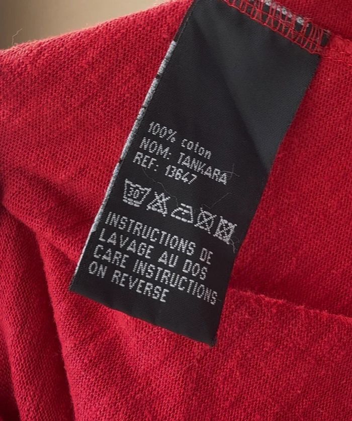 Haut rouge Sud Express taille M très bon état - photo numéro 4