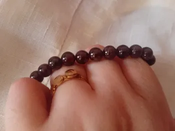 Bracelet en pierre de grenat