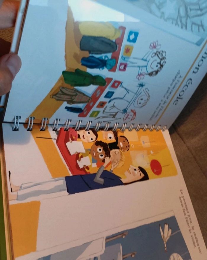 Grand  livre mes premières découvertes livre je vais a l' école - photo numéro 5