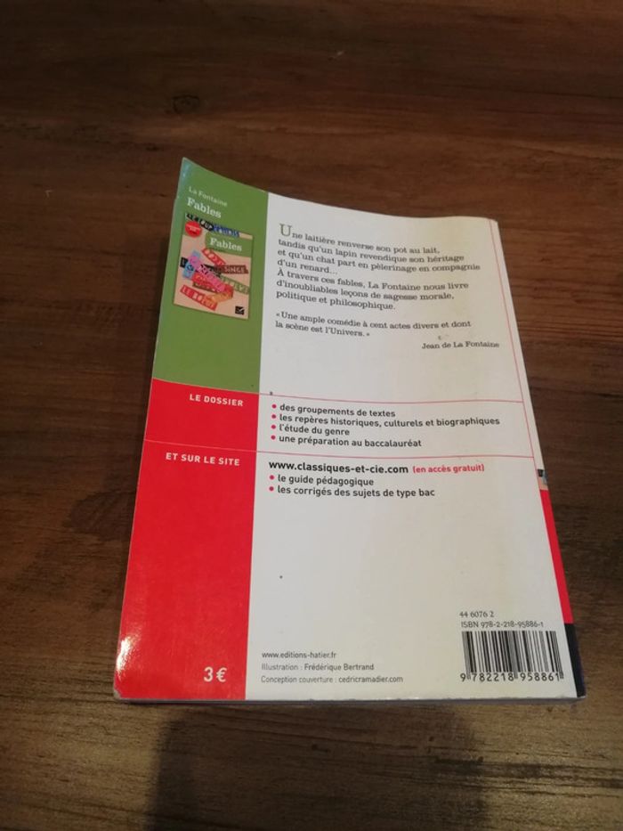 Livre Fables Jean de la Fontaine - photo numéro 2