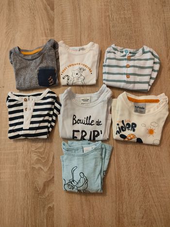 Lot de t-shirts manches longues