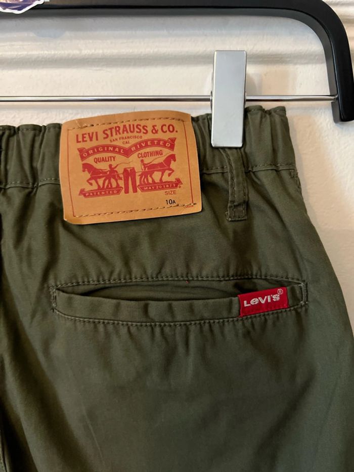 Bermuda cargo kaki toile légère 10 ans - Levi's - photo numéro 5