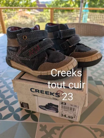 Bottines cuir garçon 23