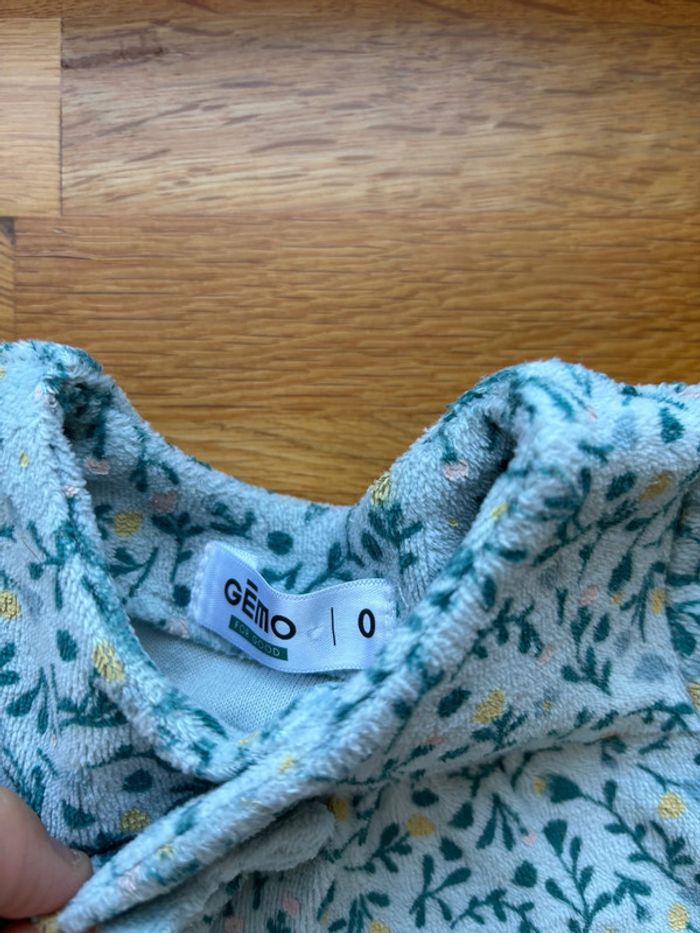 Pyjama velours Gemo naissance fille - photo numéro 2