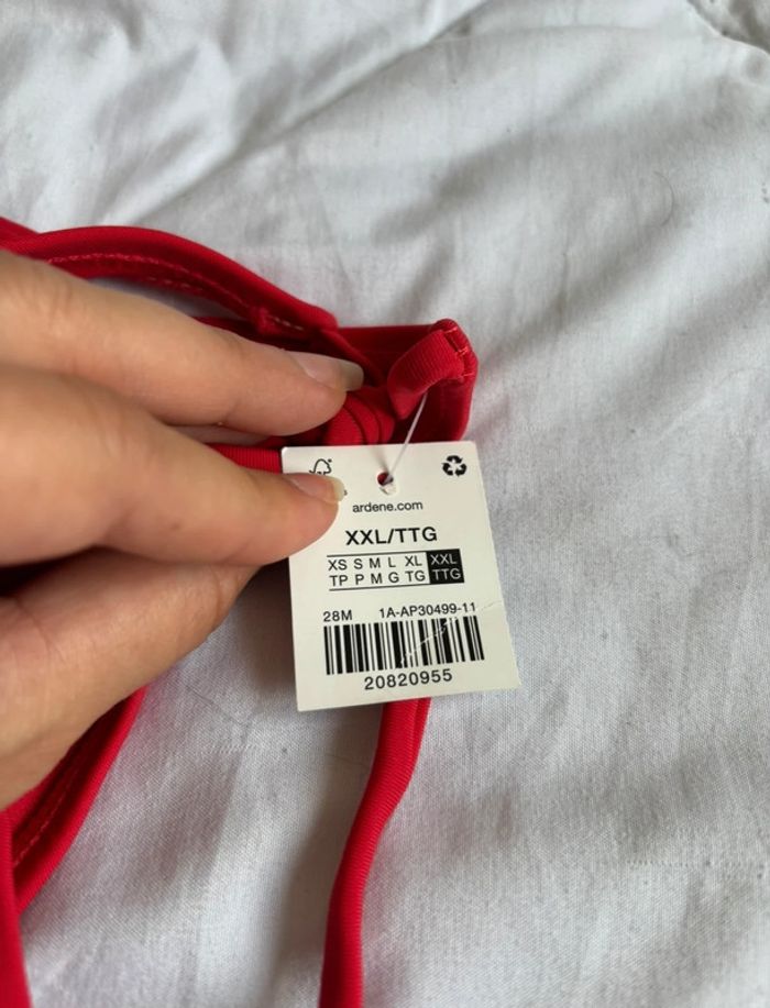 Lot 2 bas de maillot de bain Ardene rouge et bleu taille XXL/44 neuf - photo numéro 5