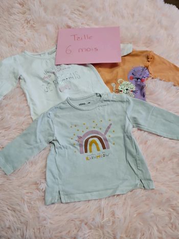 Lots 3 t-shirts manches longues